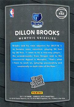2017-18 Donruss Optic #152 Dillon Brooks