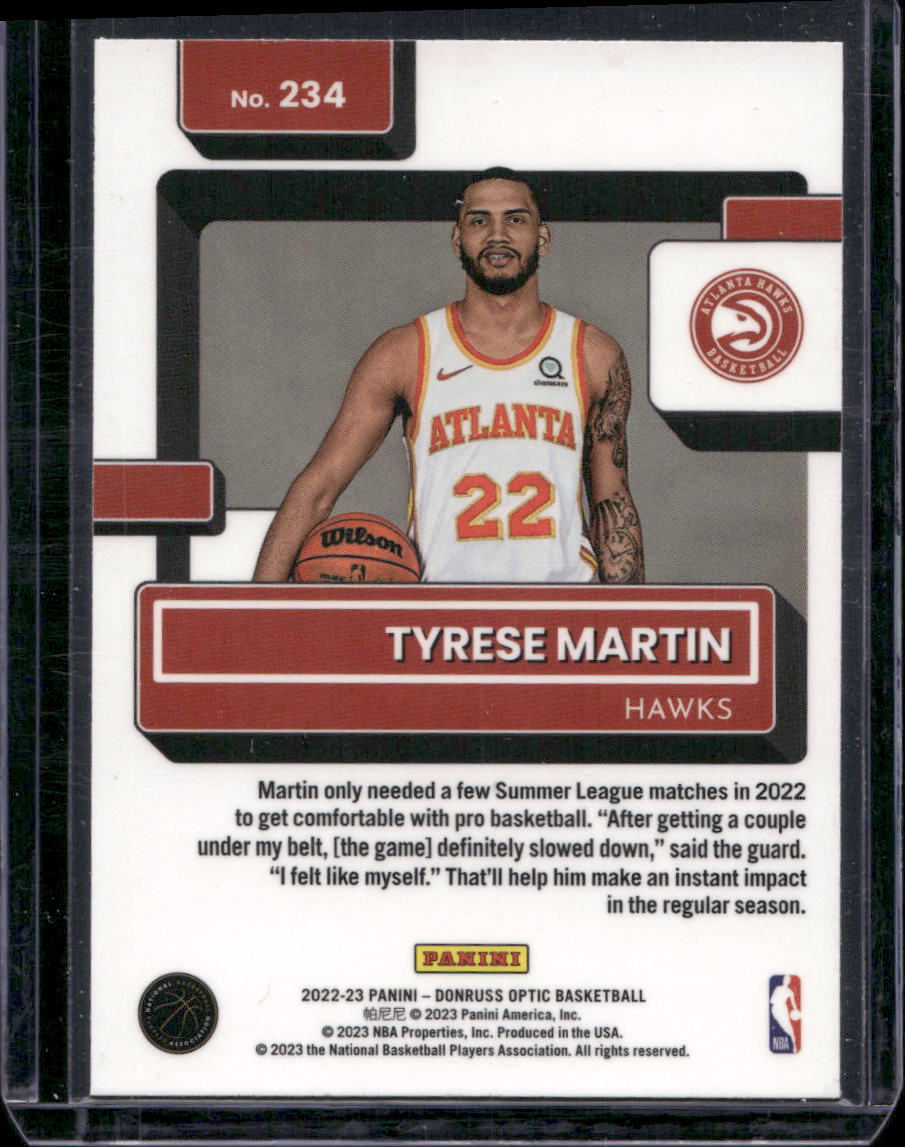2022-23 Donruss Optic #234 Tyrese Martin