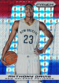 2013-14 Panini Prizm #3 Anthony Davis Prizms Red White and Blue Mosaic BGS 9.5
