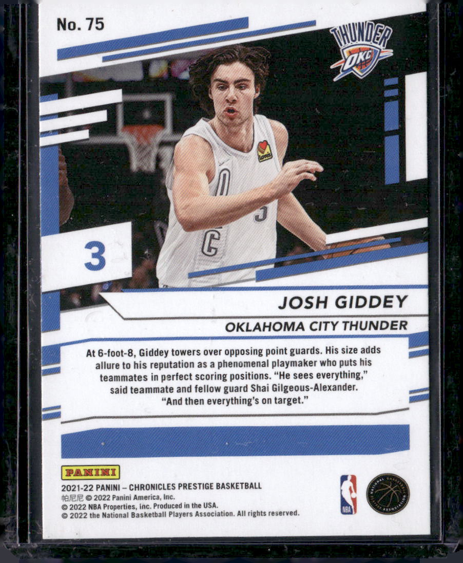 2021-22 Panini Chronicles #75 Josh Giddey