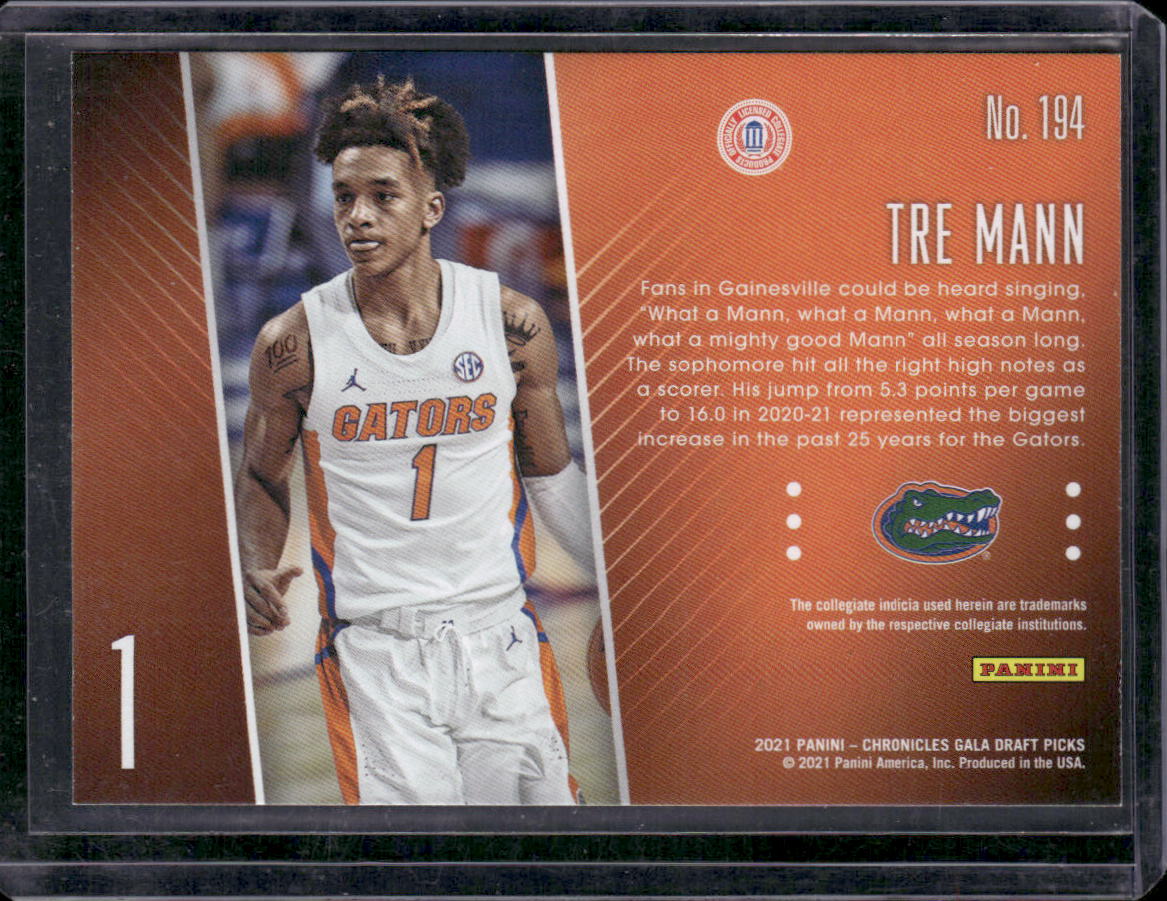 2021 Panini Chronicles Draft Picks #194 Tre Mann