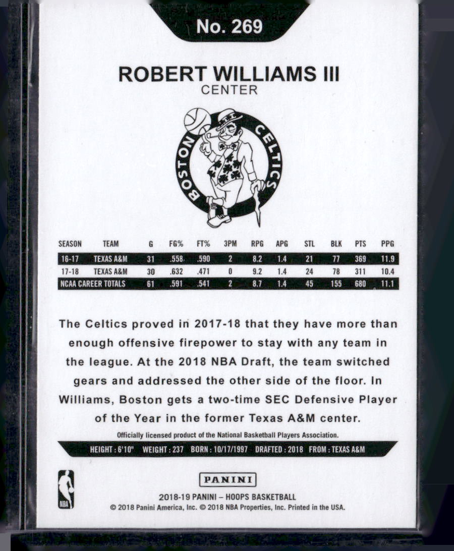2018-19 Hoops #269 Robert Williams III