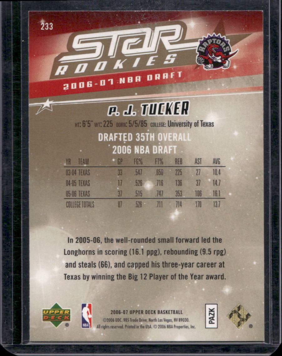 2006-07 Upper Deck #233 P.J. Tucker