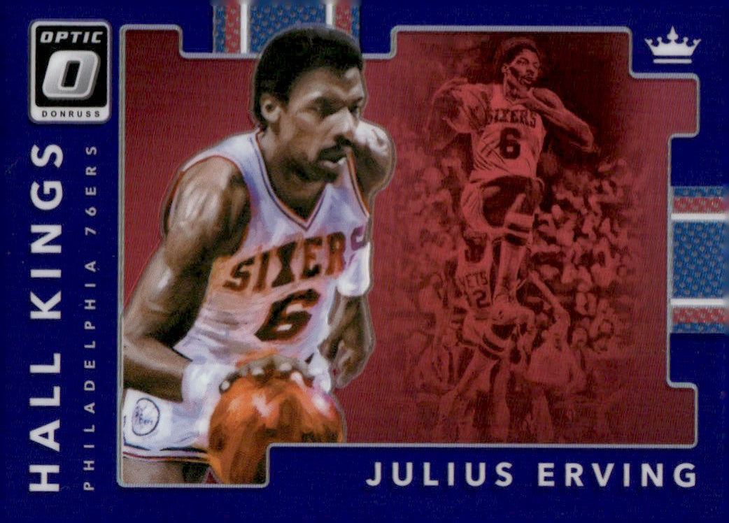 2017-18 Donruss Optic #5 Julius Erving Hall Kings Purple