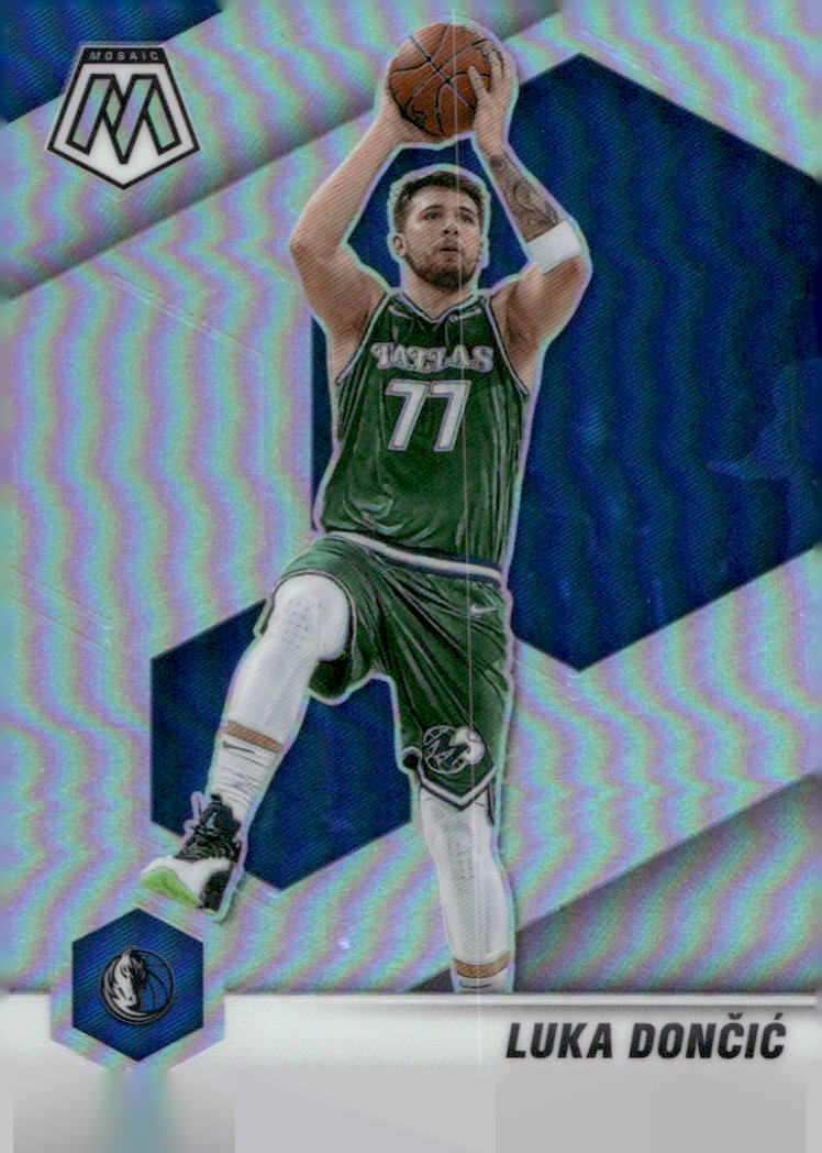2020-21 Panini Mosaic #47 Luka Doncic Silver