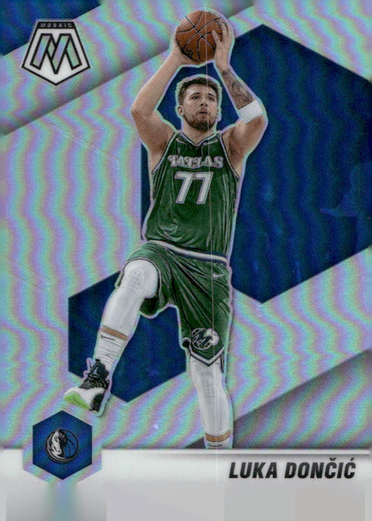 2020-21 Panini Mosaic #47 Luka Doncic Silver