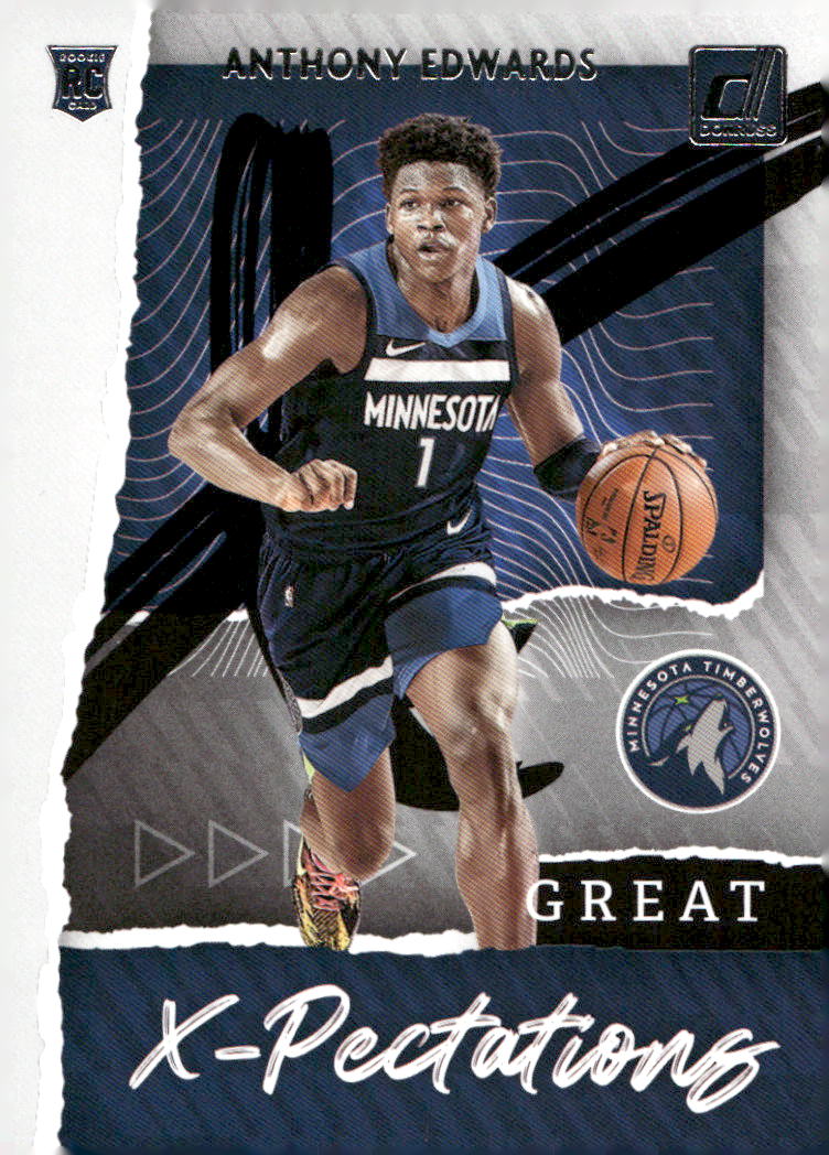 2020-21 Donruss #1 Anthony Edwards Great X-Pectations