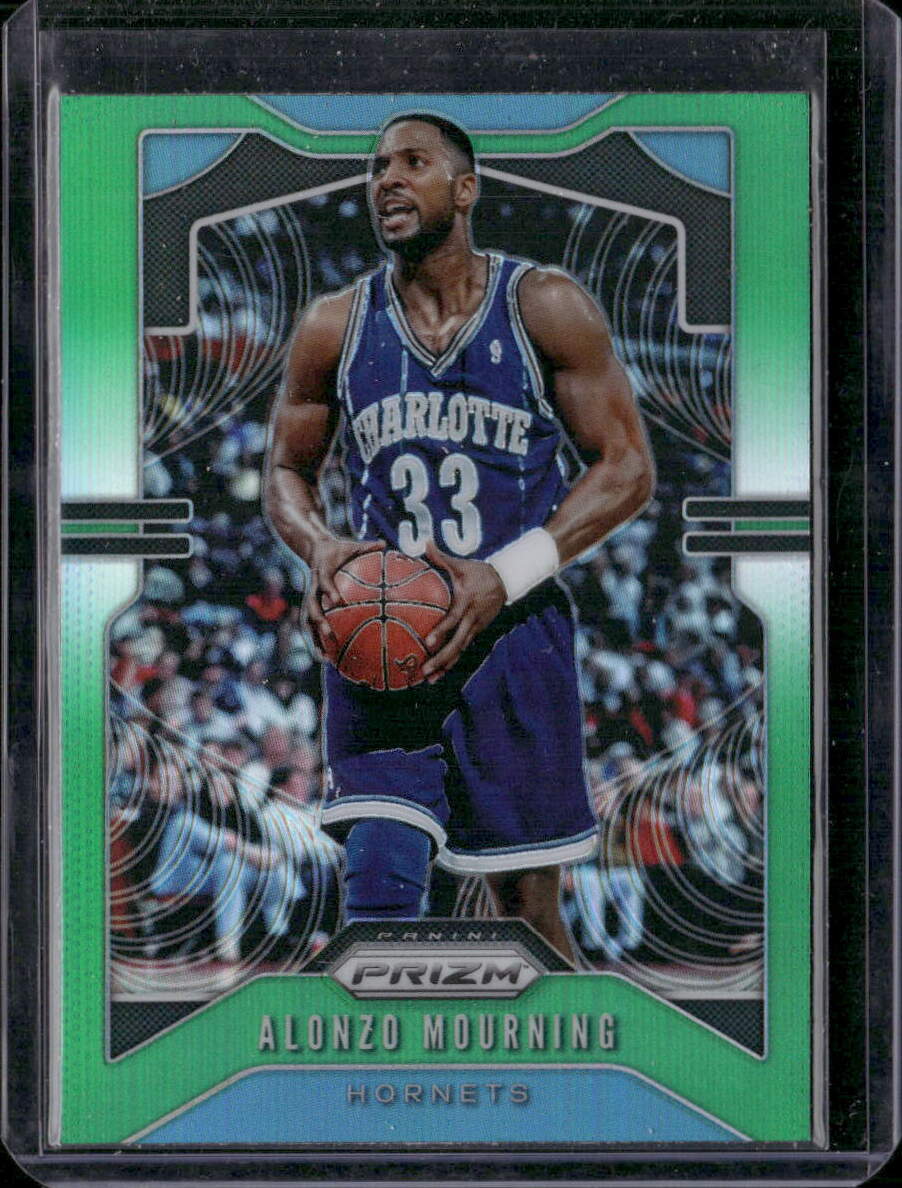 2019-20 Panini Prizm #27 Alonzo Mourning Prizms Green