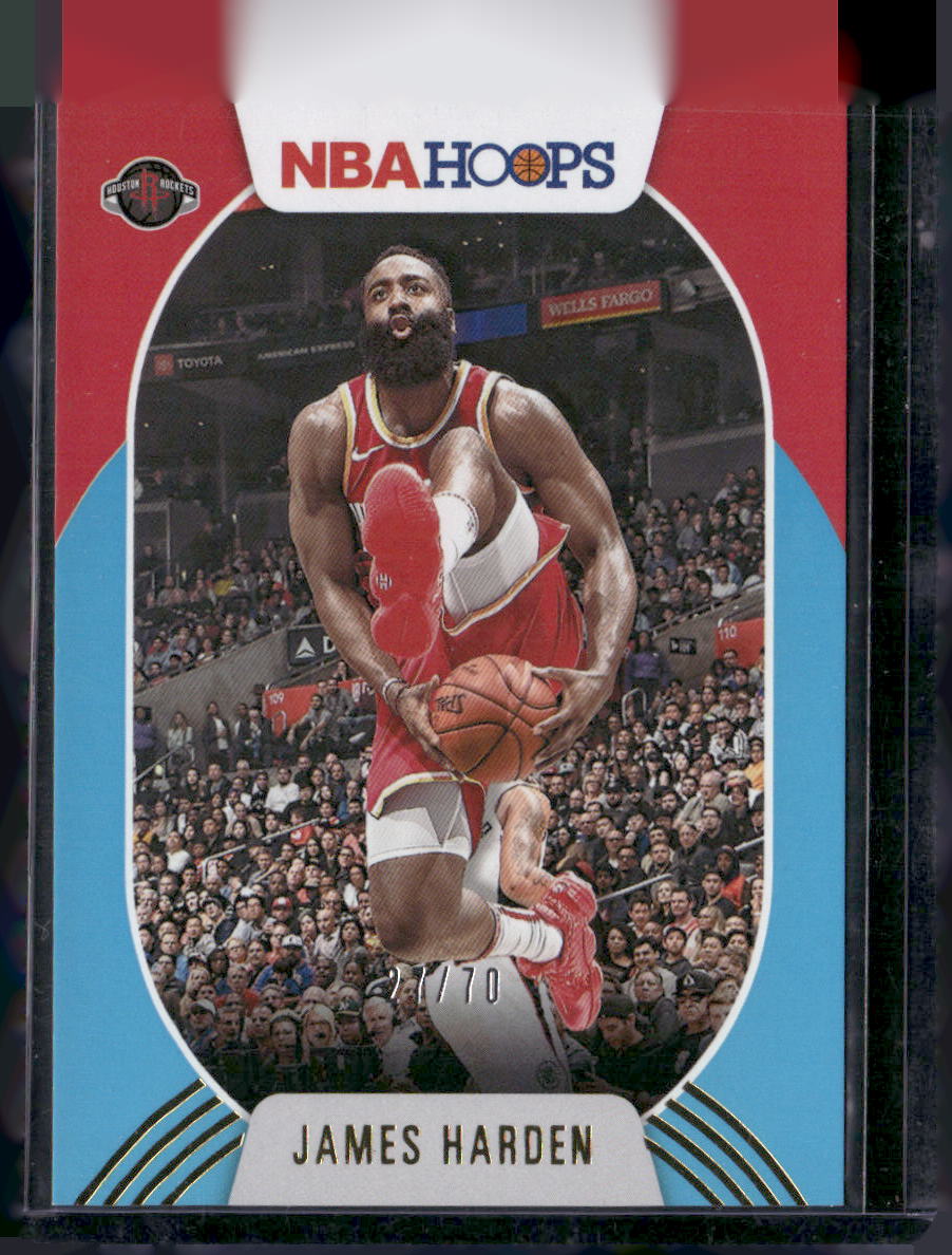 2020-21 Hoops #178 James Harden Teal #/70