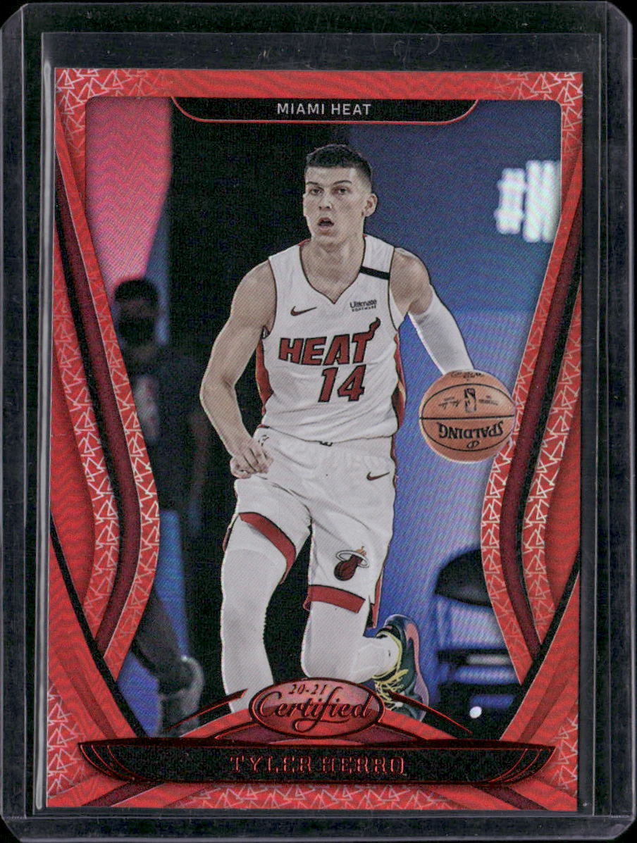 2020-21 Panini Certified #32 Tyler Herro Mirror Red