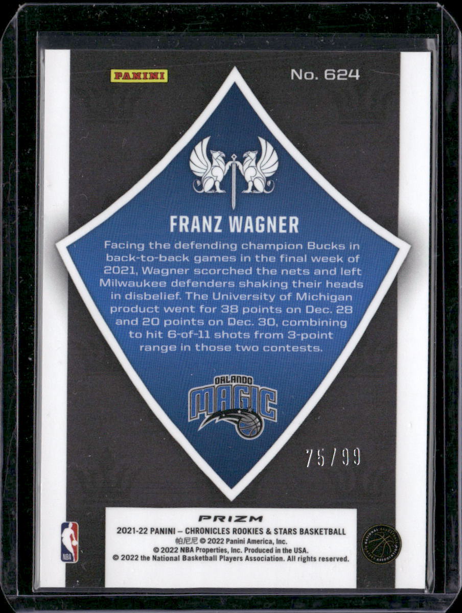 2021-22 Panini Chronicles #624 Franz Wagner Blue #/99