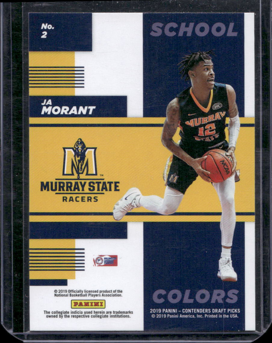2019 Panini Contenders Draft Picks #2 Ja Morant School Colors