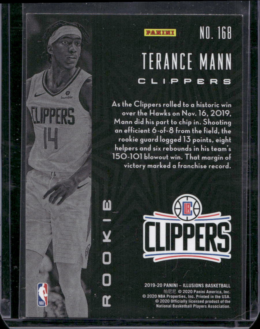 2019-20 Panini Illusions #168 Terance Mann