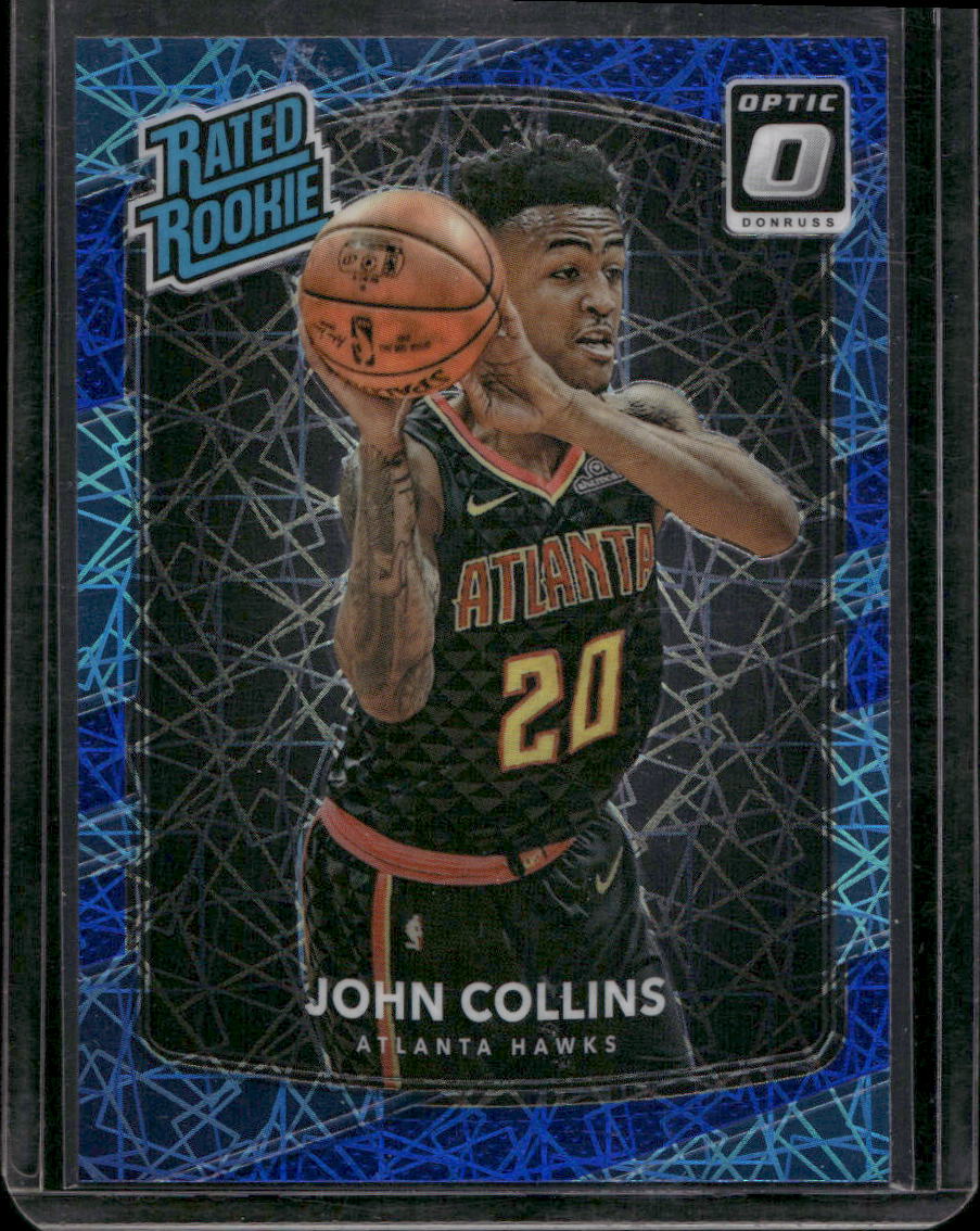 2017-18 Donruss Optic #182 John Collins Blue Velocity