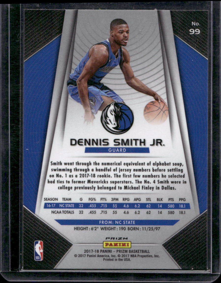 2017-18 Panini Prizm #99 Dennis Smith Jr. Prizms Fast Break