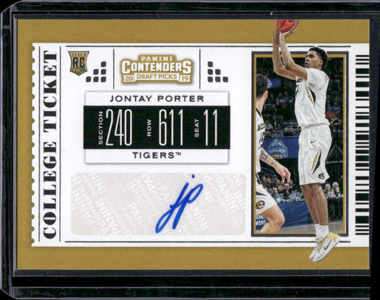 2019 Panini Contenders Draft Picks #73 Jontay Porter