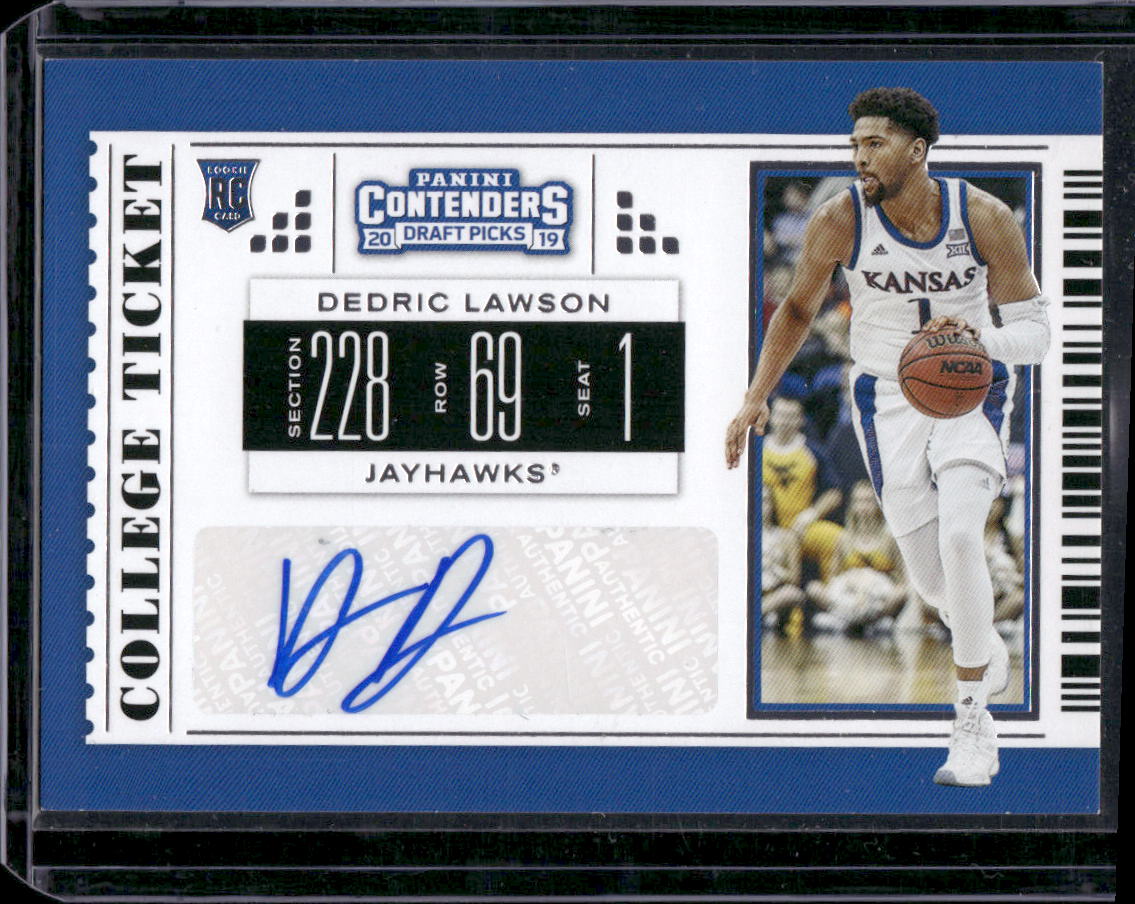 2019 Panini Contenders Draft Picks #89 Dedric Lawson