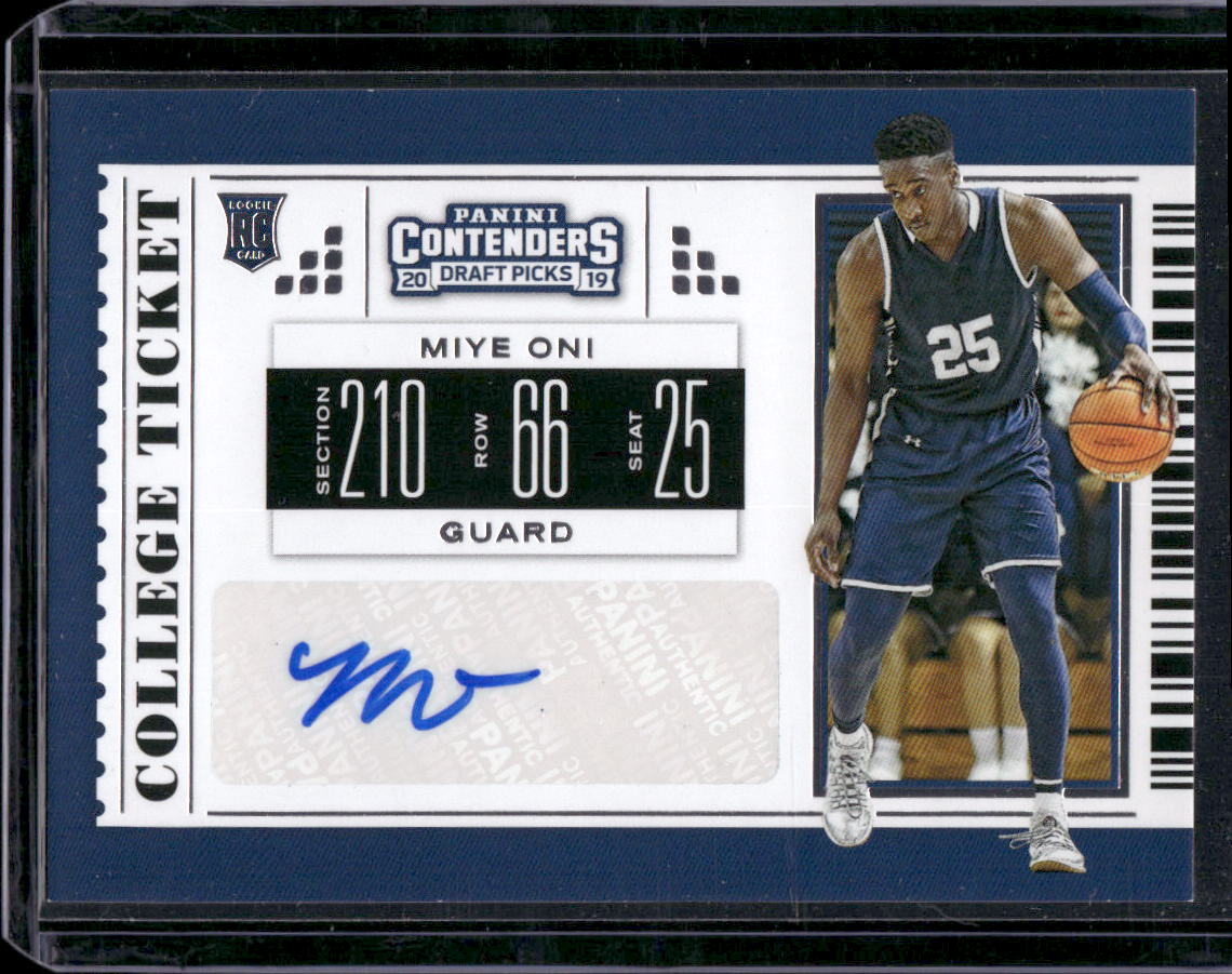 2019 Panini Contenders Draft Picks #120 Miye Oni