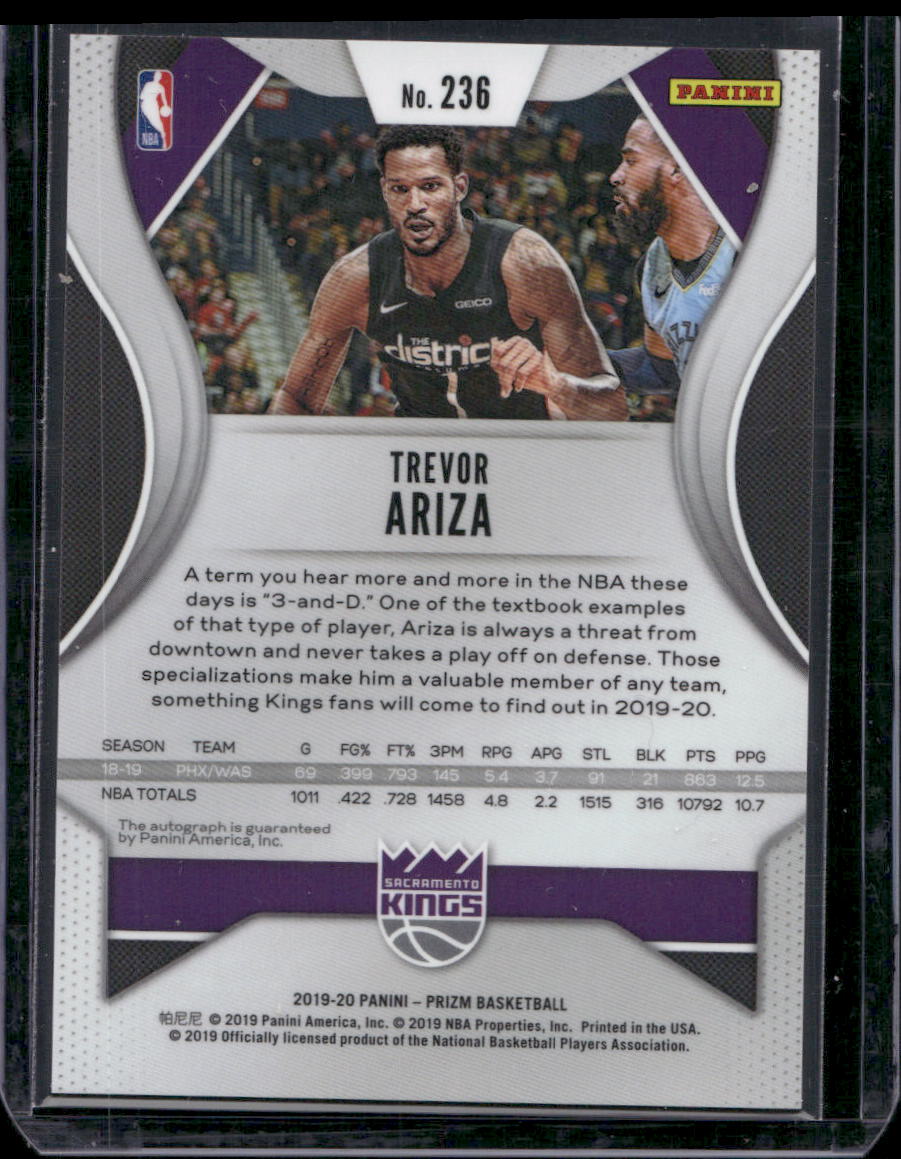 2019-20 Panini Prizm #236 Trevor Ariza Base Signatures