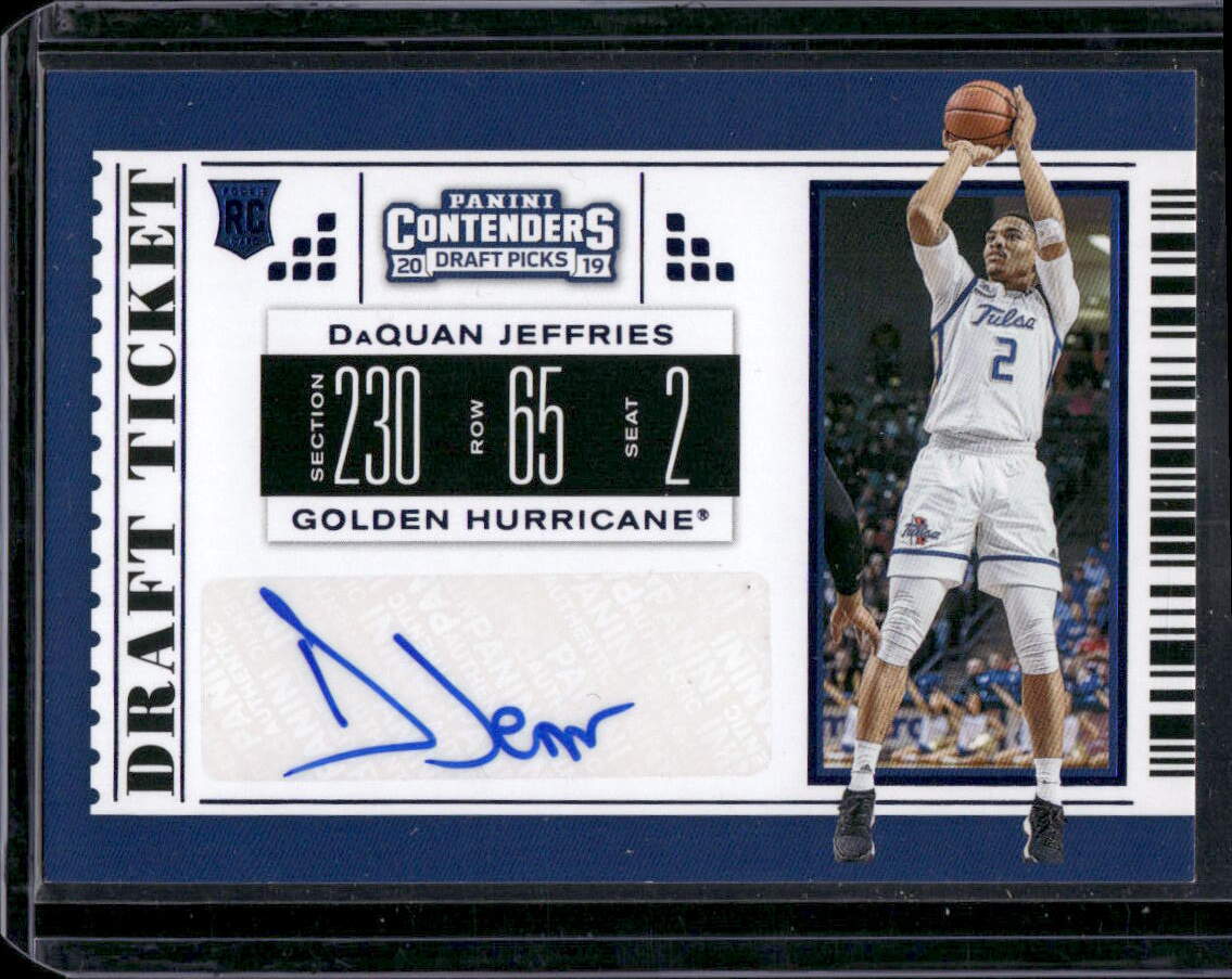 2019 Panini Contenders Draft Picks #109 DaQuan Jeffries