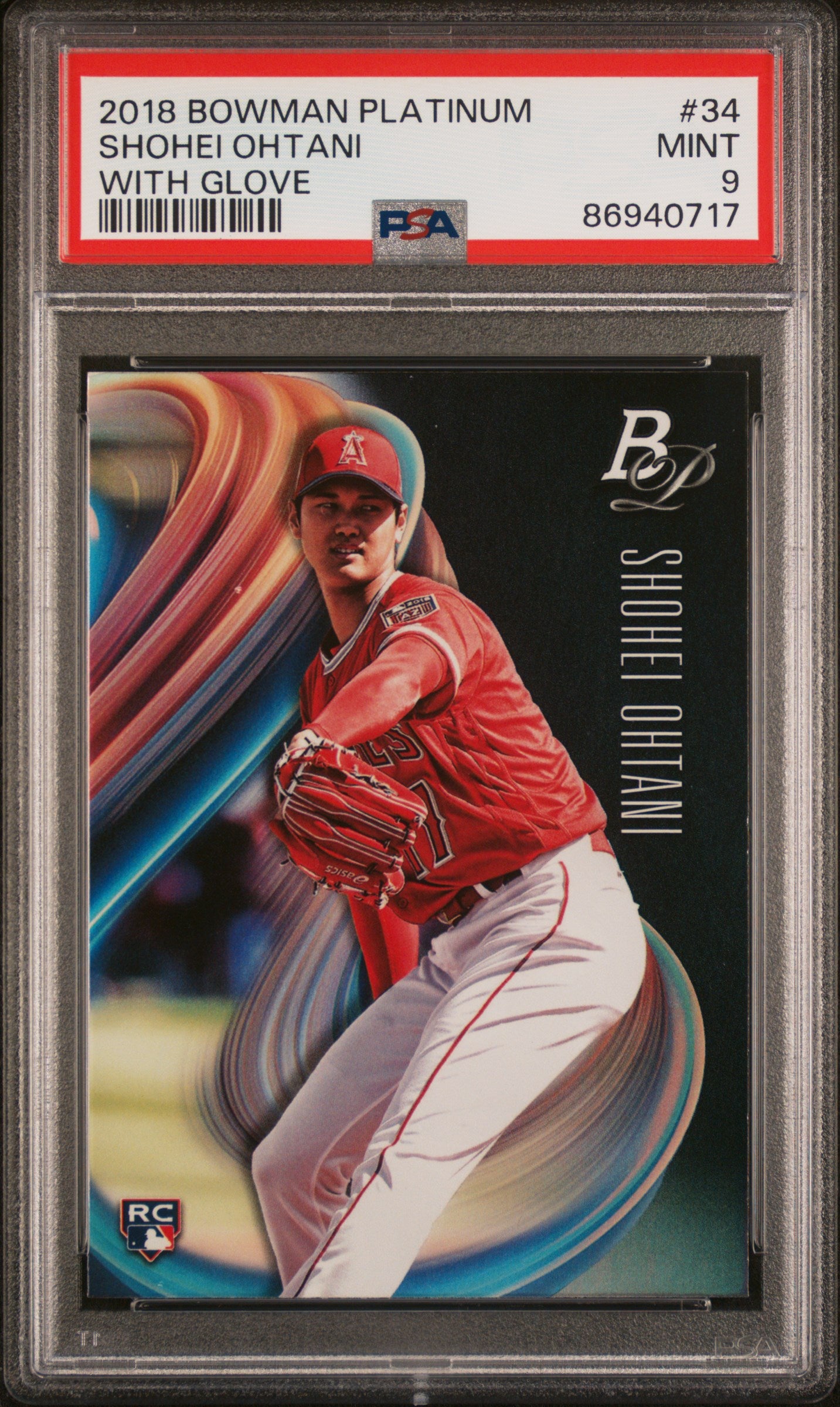 2018 Bowman Platinum #34 Shohei Ohtani PSA 9