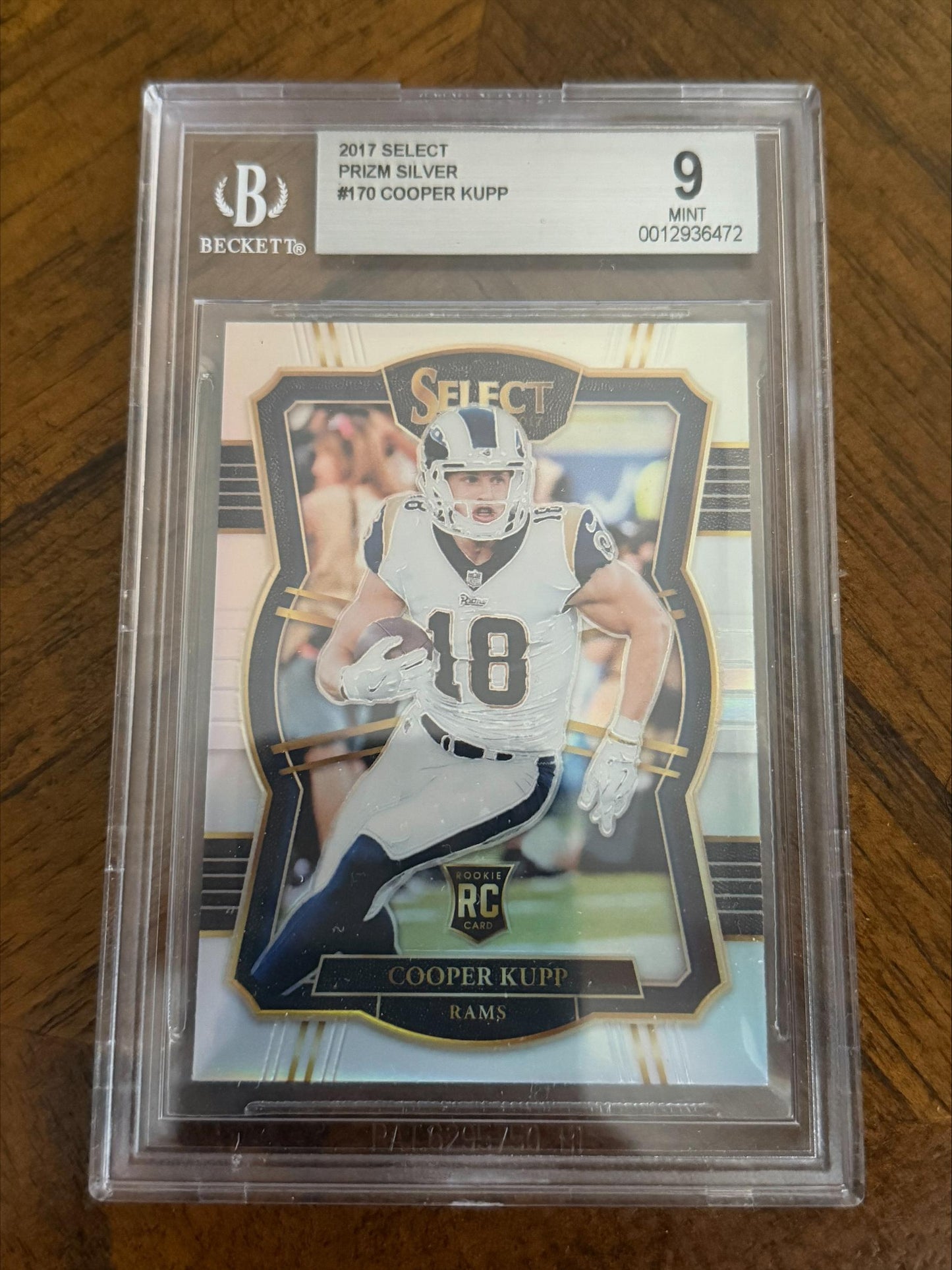 2017 Select Prizm Silver #170 Cooper Kupp BGS 9
