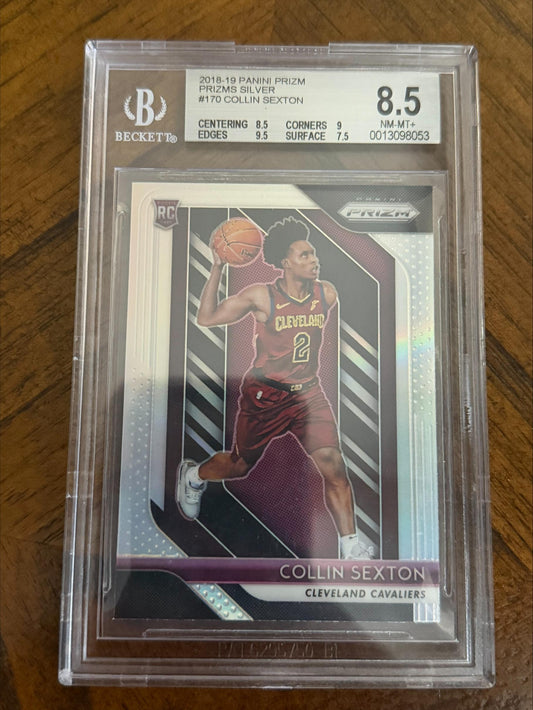 2018-19 Panini Prizm #170 Collin Sexton Prizms Silver BGS 8.5