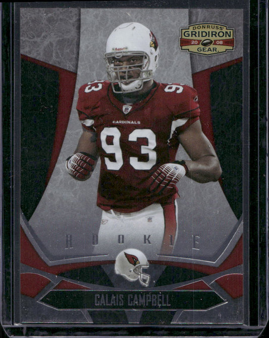 2008 Donruss Gridiron Gear #112 Calais Campbell #/999