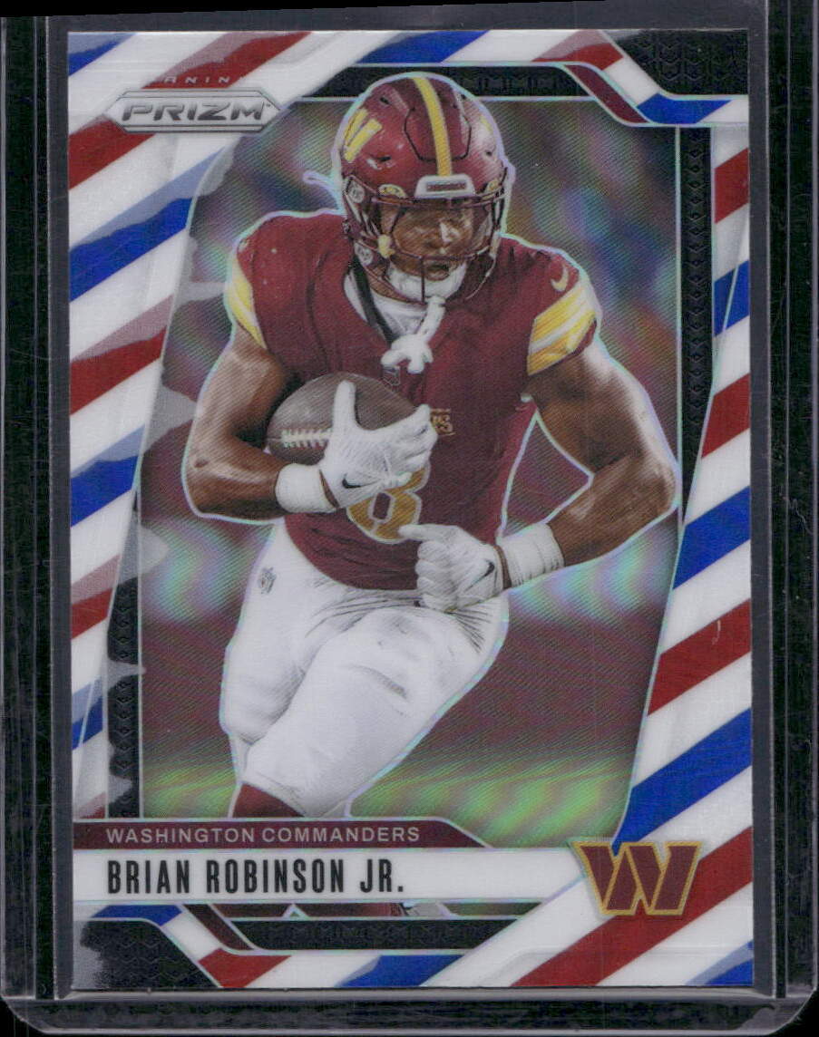 2024 Panini Prizm #288 Brian Robinson Jr. Red White and Blue
