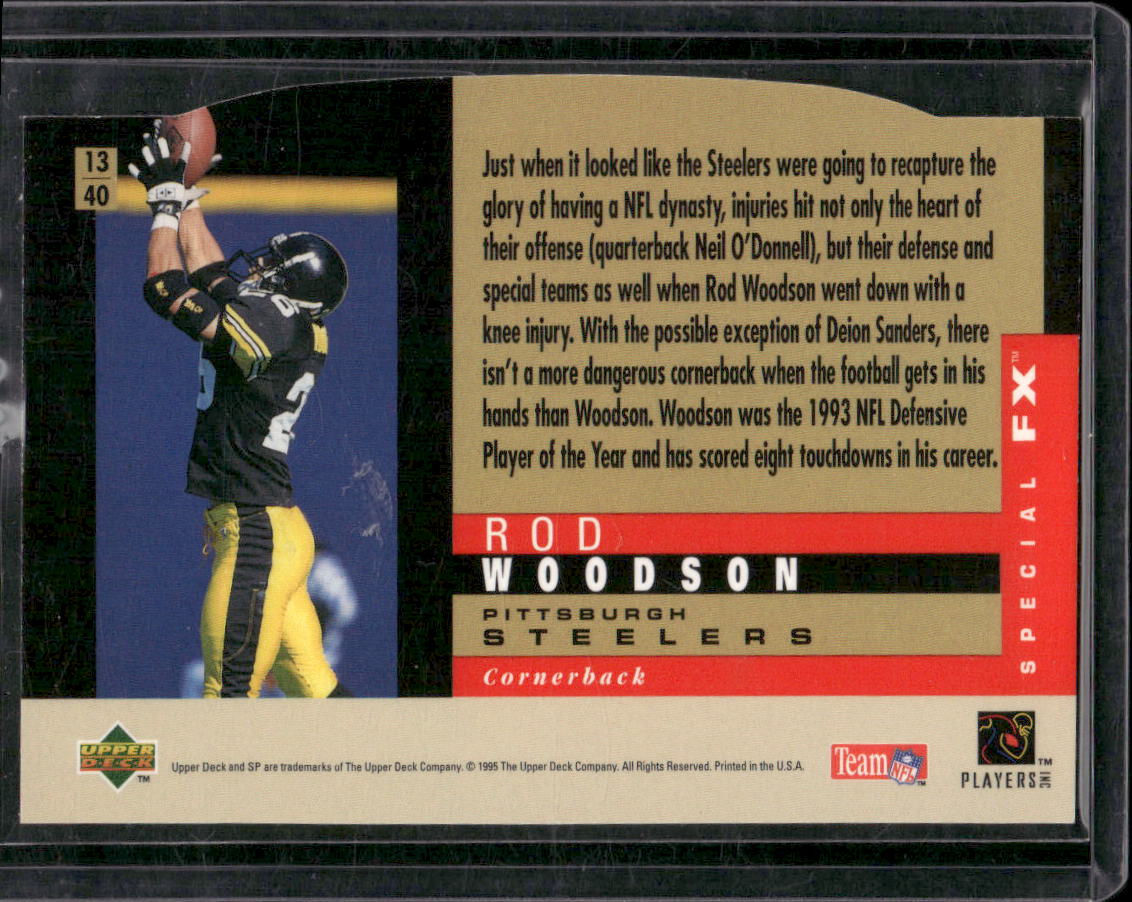1995 SP #13 Rod Woodson Holoviews Die Cuts