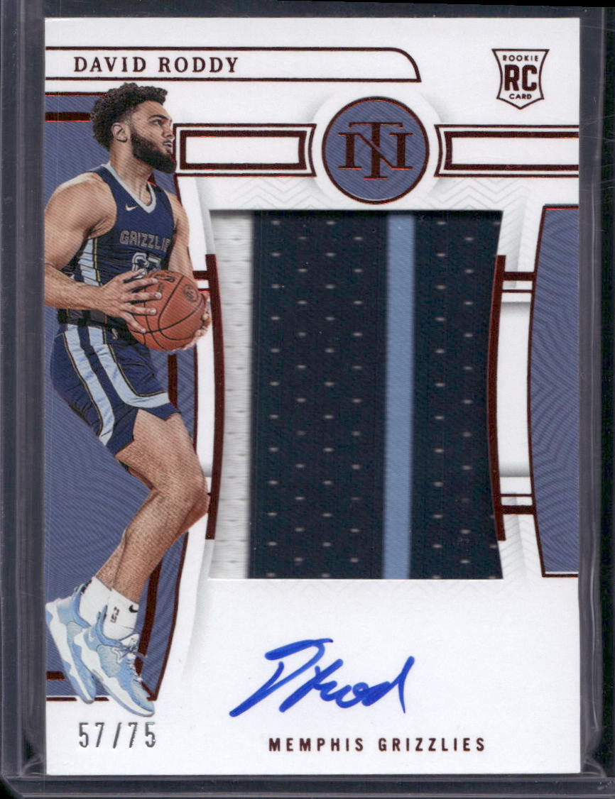 2022-23 Panini National Treasures #112 David Roddy Red #/75