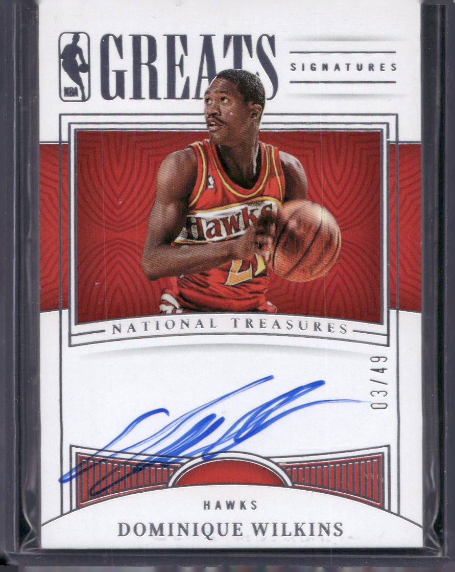 2022-23 Panini National Treasures Dominique Wilkins #/49