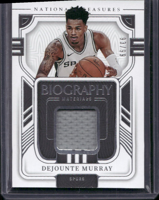 2022-23 Panini National Treasures Dejounte Murray #/99