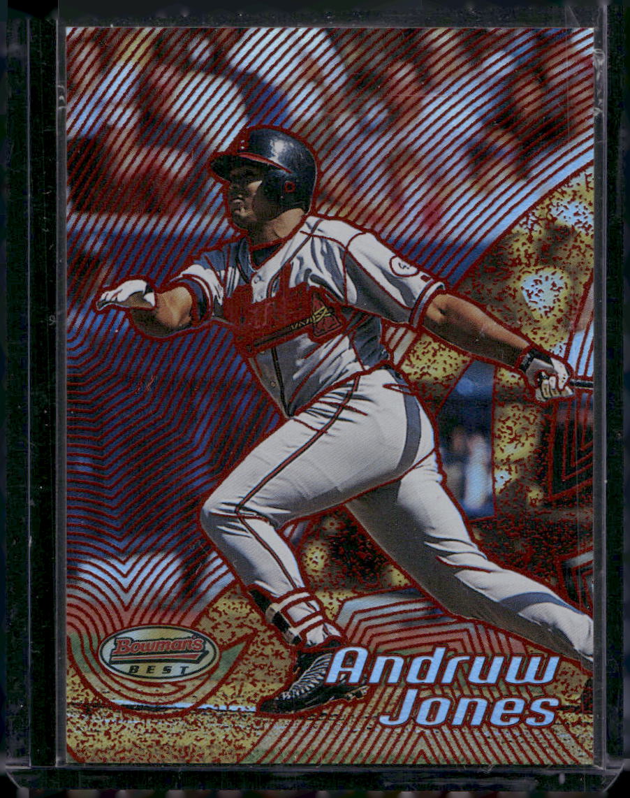 2002 Bowman's Best #36 Andruw Jones Red #/200
