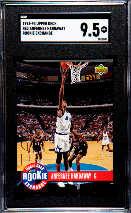 1993-94 Upper Deck #RE3 Anfernee Hardaway Rookie Exchange Gold SGC 9.5