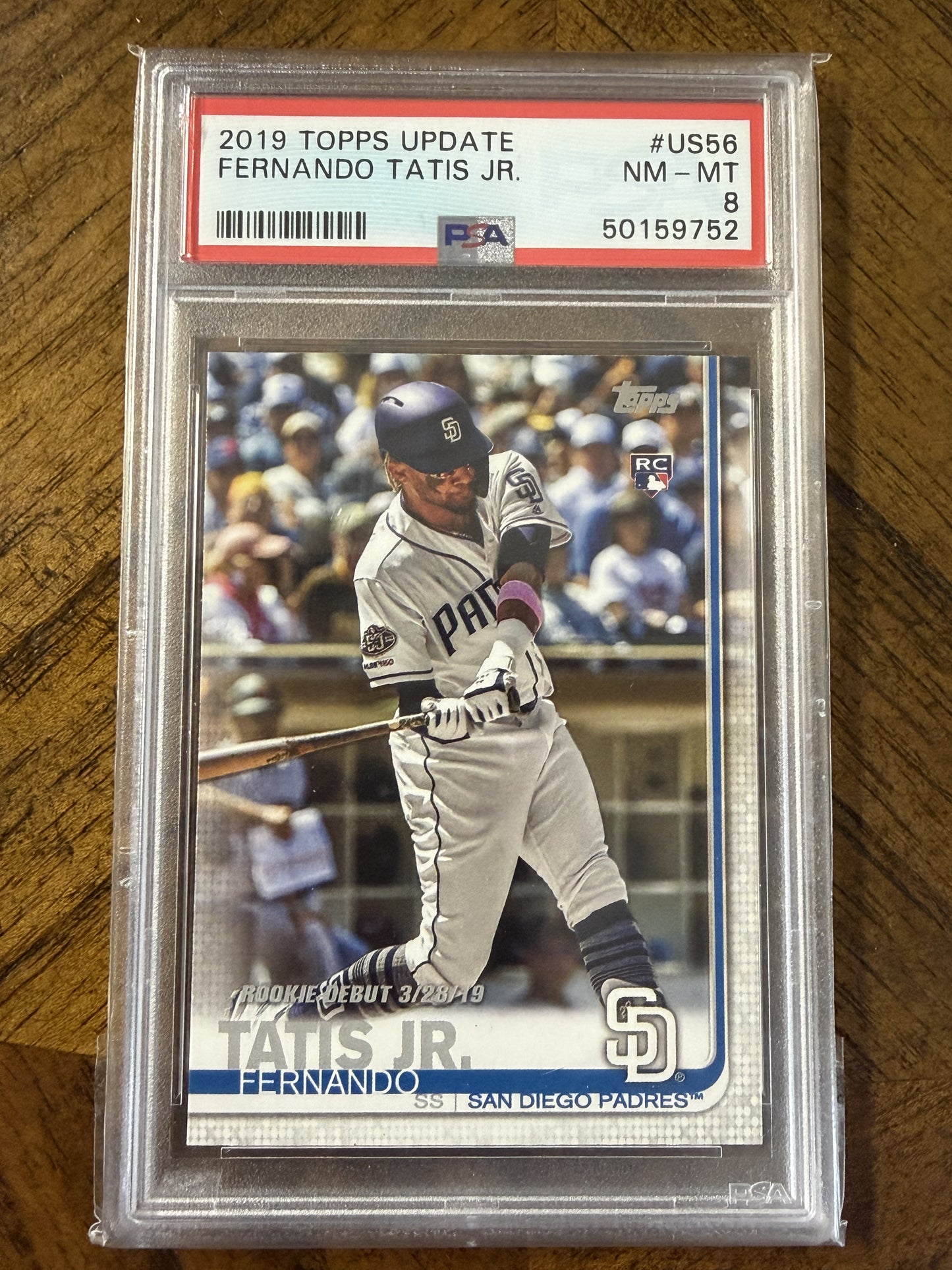 2019 Topps Update #US56 Fernando Tatis Jr. PSA 8