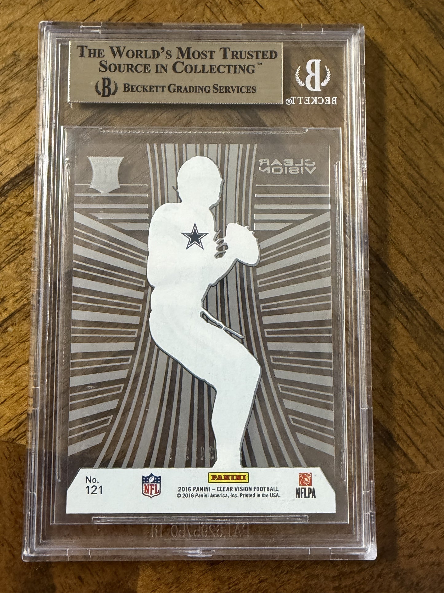 2016 Panini Clear Vision #121 Dak Prescott BGS 10 #/999