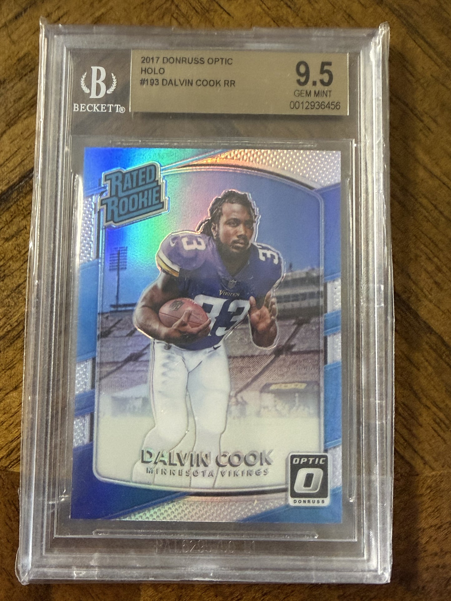 2017 Donruss Optic #193 Dalvin Cook Holo BGS 9.5
