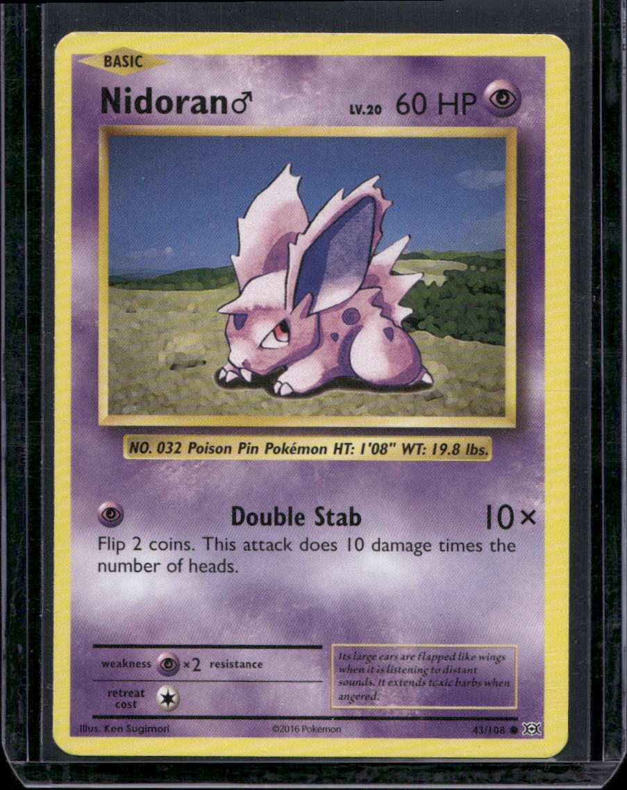 Nidoran M Common XY - Evolutions 43/108 NM