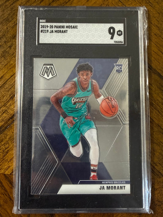 2019-20 Panini Mosaic #219 Ja Morant SGC 9