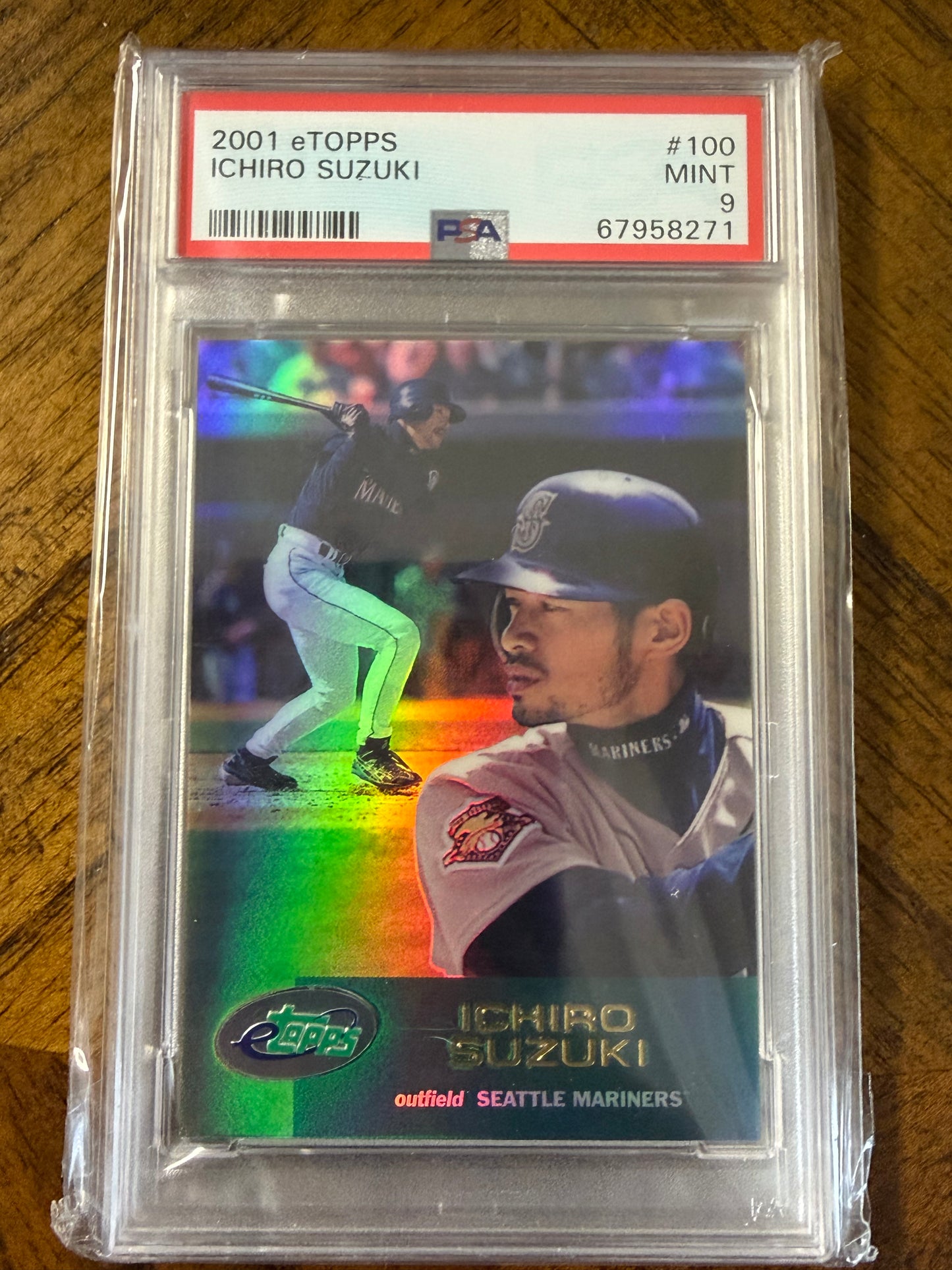 2001 Topps eTopps #100 Ichiro Suzuki PSA 9