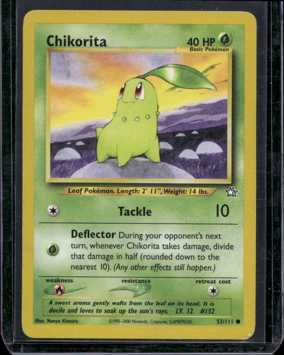 Chikorita (53) Unlimited Common Neo Genesis 53/111 NM